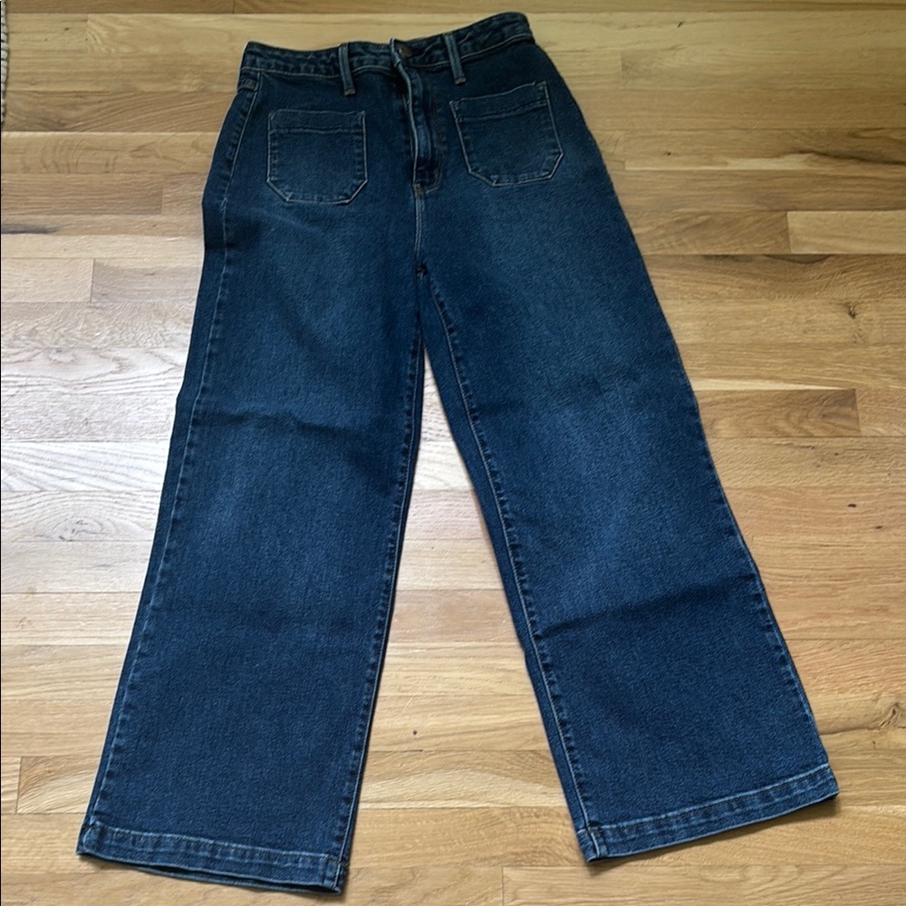 Just Black Blue Relaxed Jeans with Wide Leg